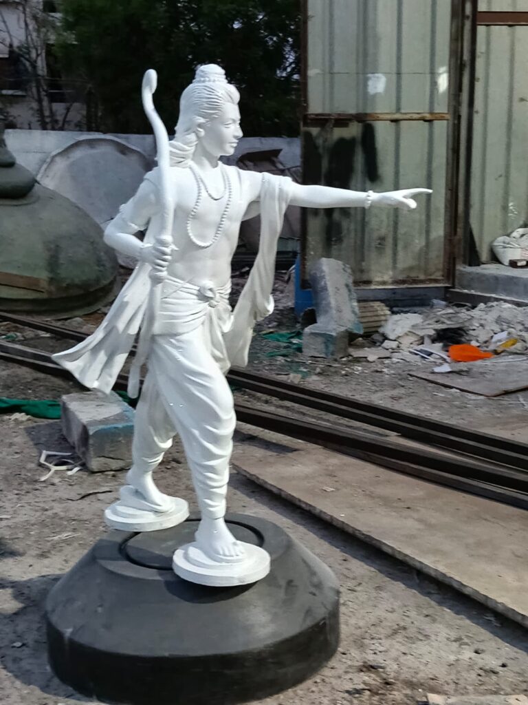 Shri Ram Ji FRP Statue | 3 Ft White Finish